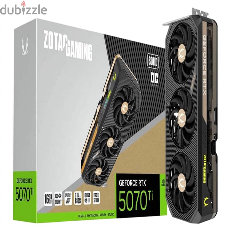 video graphics card SOLID OC GeForce RTX 5070 Ti 3