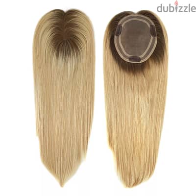 Topper Human Hair Top Pieces European Cuticle Remy Straight Hair TP04