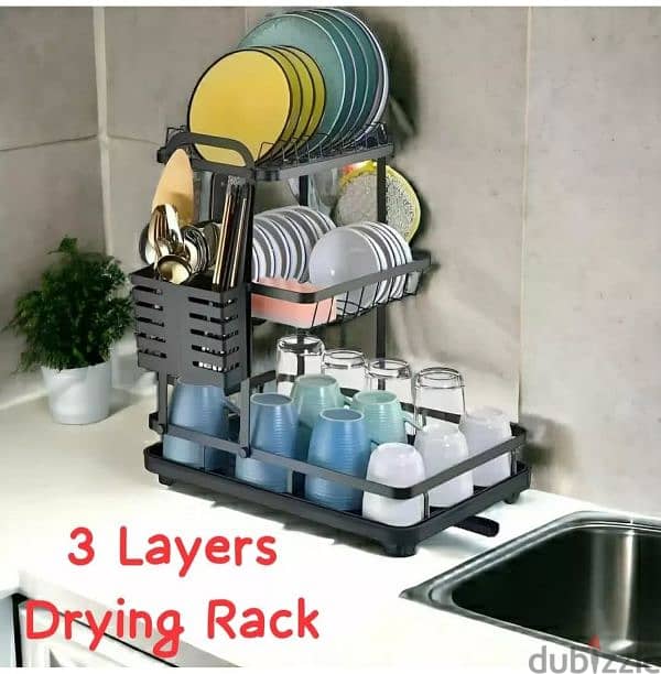 3 Layers Dish Drying Rack 1