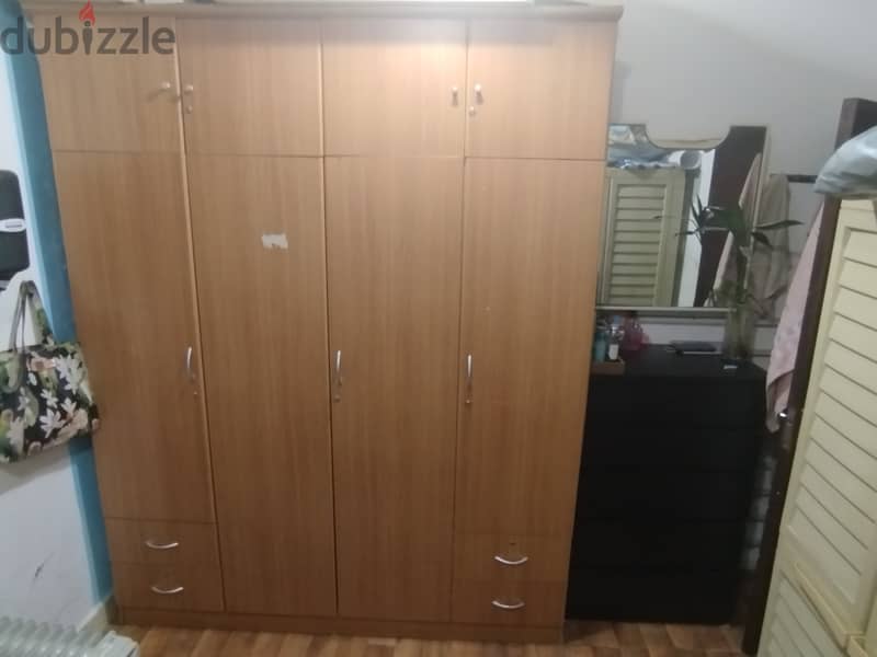 Cupboard and bed for sale 1