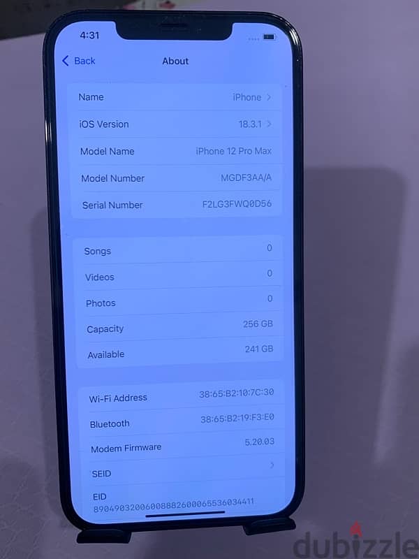 iPhone 12 Pro Max 256gb battery 85% not change anything 15