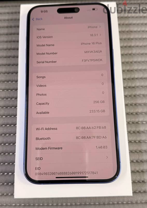 iPhone 16 Plus 5G 256 Blue 20 Days Used Only! 6