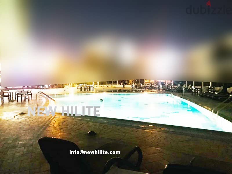 SEMI FURNISHED TWO BEDROOM SEA VIEW APARTMENT FOR RENT IN BNEID AL QAR 10