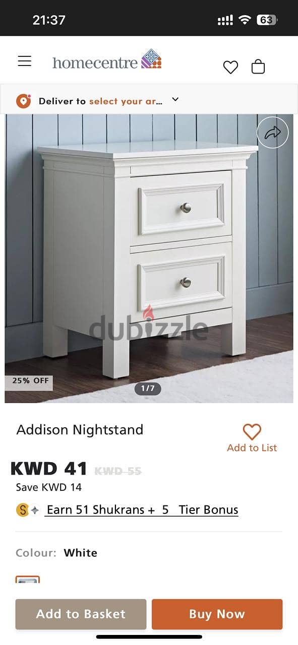 Kids bed, bedside table and chest of drawers ( home center) 5