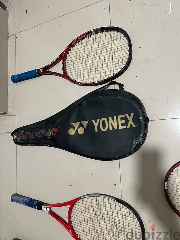 tennis rackets branded 4 pcs with the covers 3