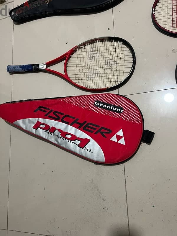 tennis rackets branded 4 pcs with the covers 5