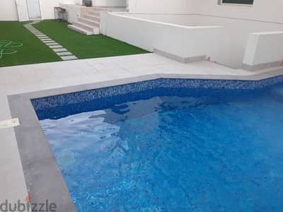 Villa with garden and swimming pool for rent in Abu Al Hasaniya