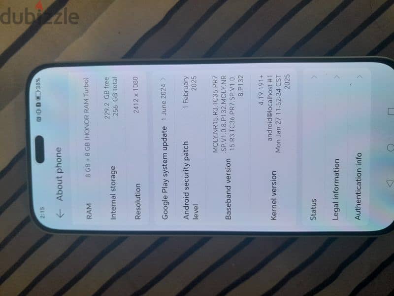 Honor 200 lite 16gb Ram 256gb 2month used 0