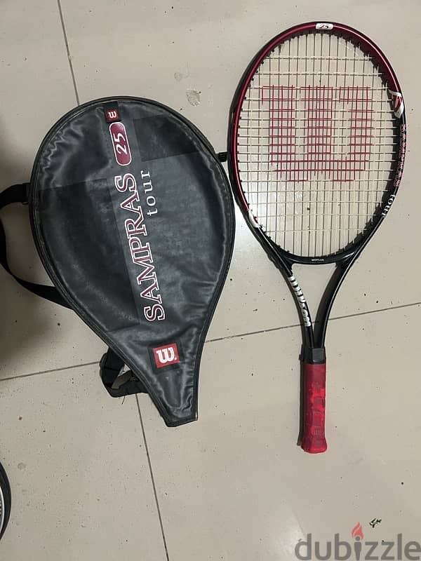 tennis racquet available new condition 4 pcs for 15 kd only 5