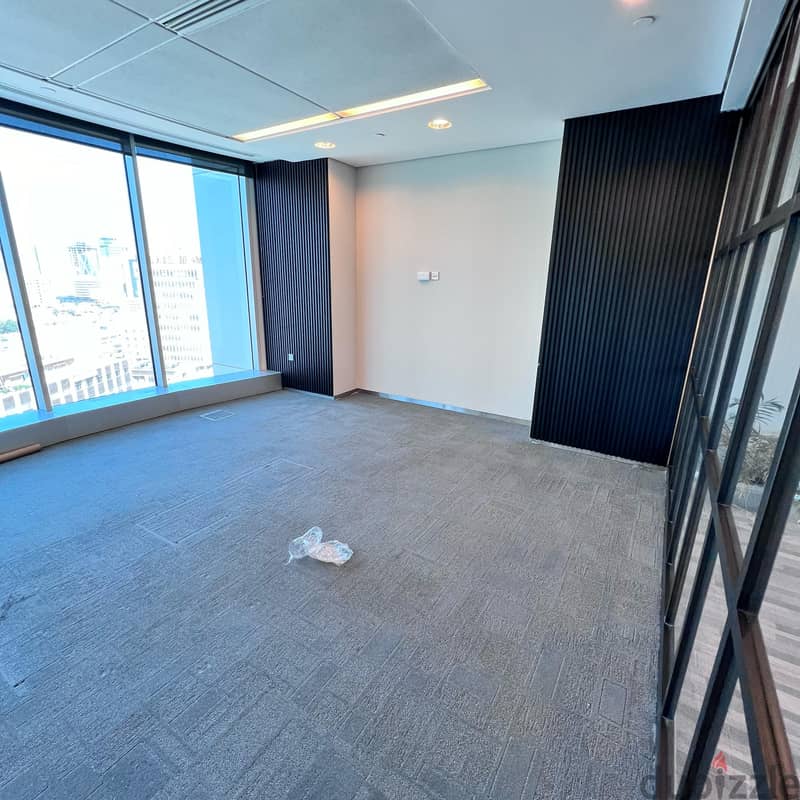 Half a commercial floor for rent in sharq Block 7 1