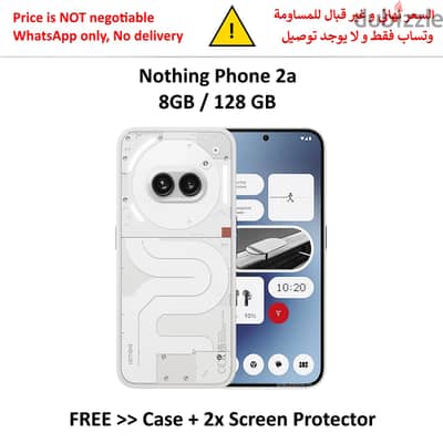 Nothing Phone 2a (White) 8GB/128GB - New (Open Box)