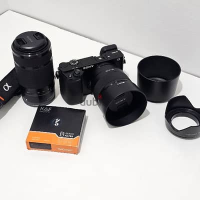 Sony alpha 6000 Mirrorless Camera and 2 additional lenses +96550023873