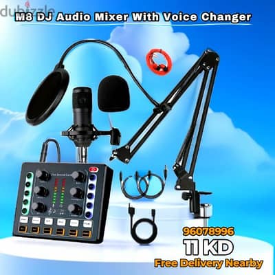 Portable DJ Audio Mixer With Voice Changer | Plug & Play