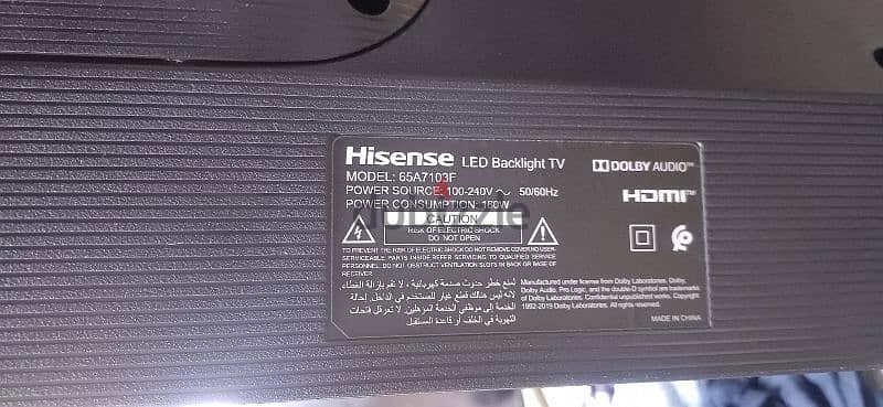 smart TV 65 inch 4k Hisense 6