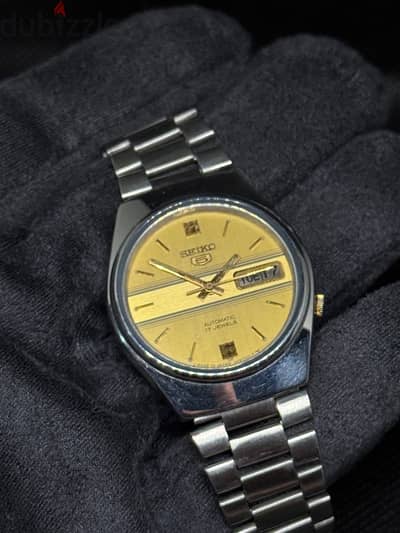 Seiko 5 vintage gold