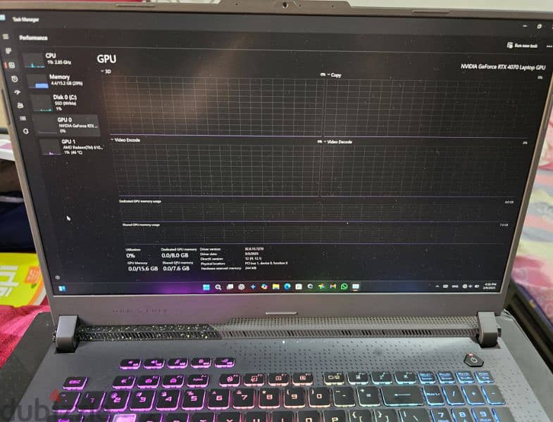 Asus ROG STRIX G17 RtX 4070 RYZEN 9 7945XH-2K Display 5