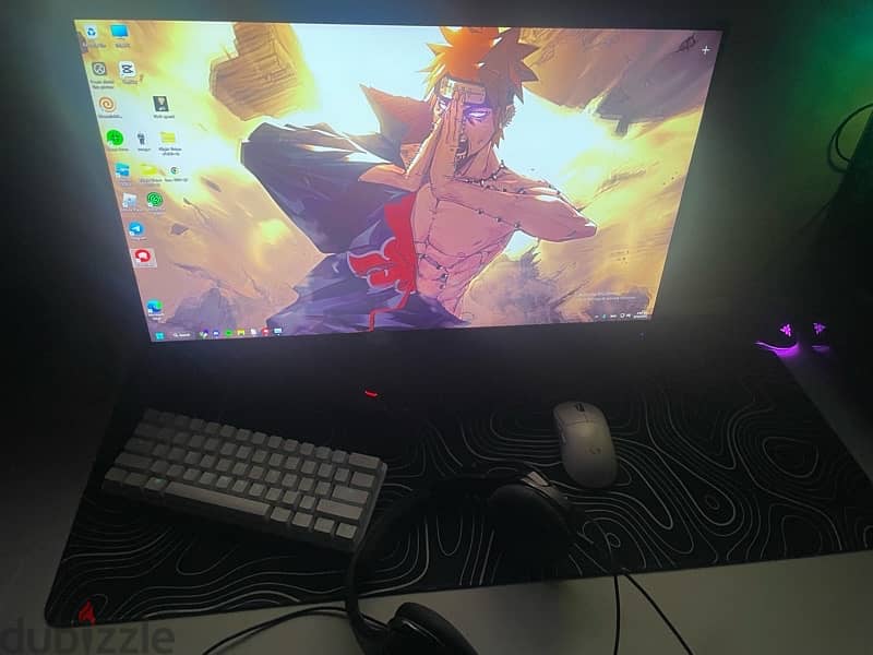 Gaming monitor 165HZ 27inch and free G pro x super light and headset 2