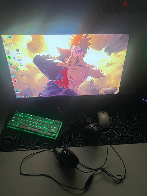 Gaming monitor 165HZ 27inch and free G pro x super light and headset 3