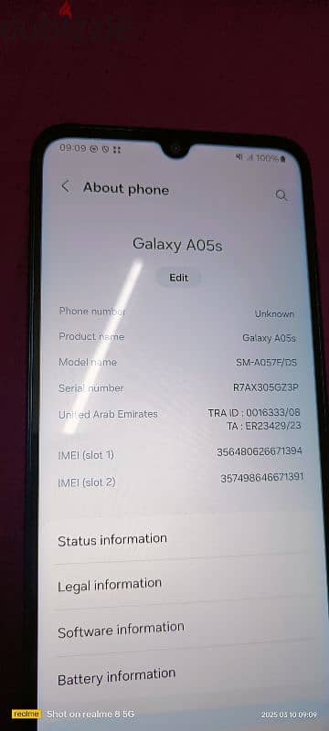 Samsung Galaxy A05S 4gb ram 128gb memory like New condition 1