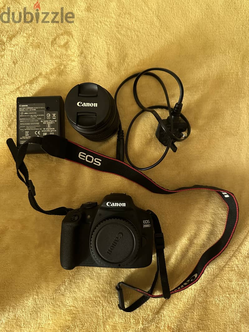 Canon 2000D new condition and single little used. With 128 gb memory 2