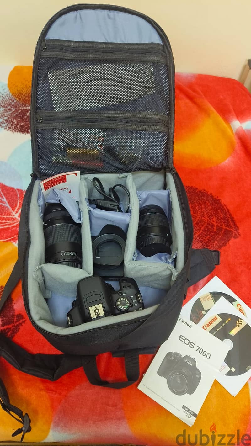 Canon 700D, 2 Lens & Bag 1