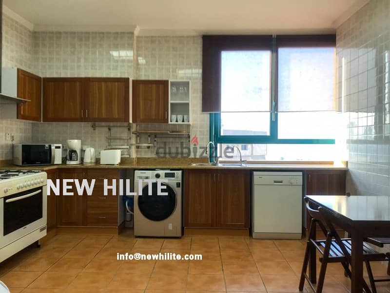 Three bedrooms fully furnished Sea view apartment for rent in Salmiya 5