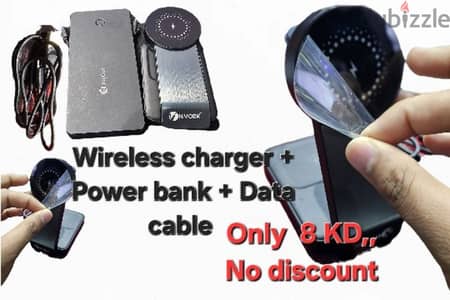 wireless charger+power bank +Type c cable