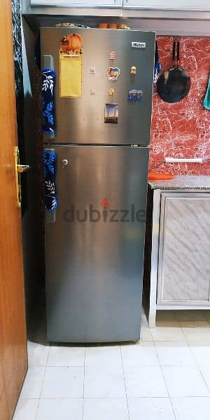 Wansa Top Mount Refrigerator, 10CFT, 270L, WRTG-247-NFSC82 – Grey 1