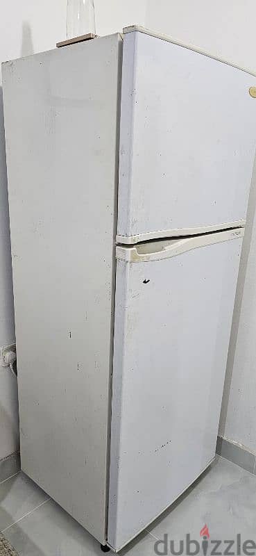 Daewoo Double Door Refrigerator, 325L. #Used# 1