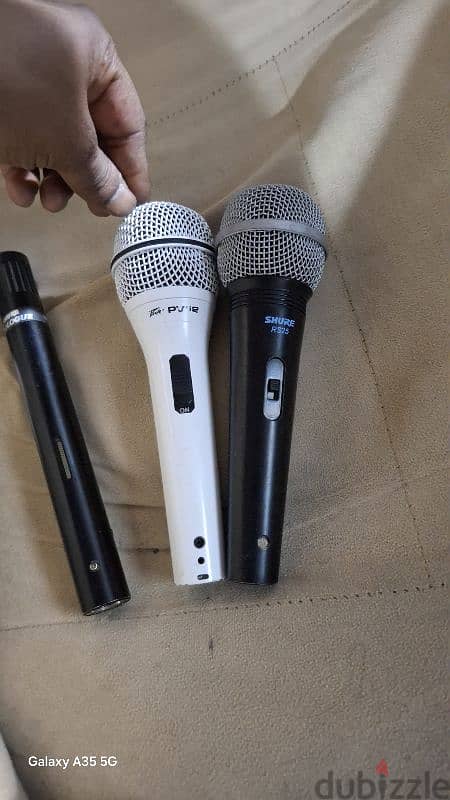 pv. shure vocal and condenser microphone . 1