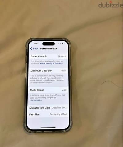 iPhone 15 256GB 1 Year old