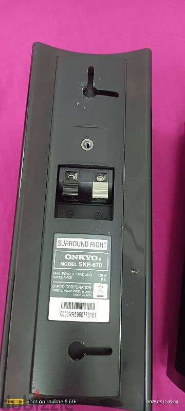 Onkyo surround speakers 130W like New condition 4