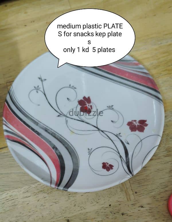 unbreakable plastic PLATES 5 piece 0