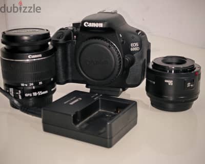 Hardly used Canon EOS 600D with 2 Lenses