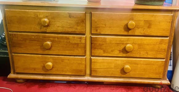 Wooden storage table