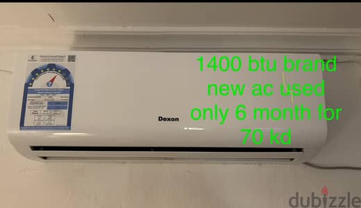 Brand new ac used for 6 months only compressor warranty from eureka