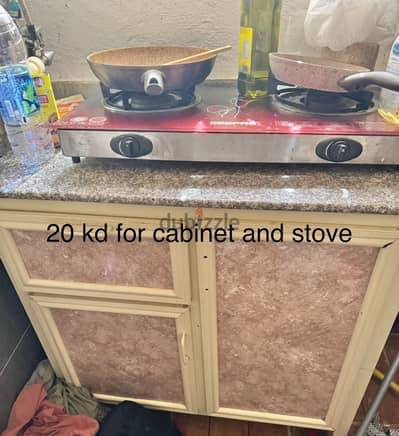 20 kd marble cabinet with stove