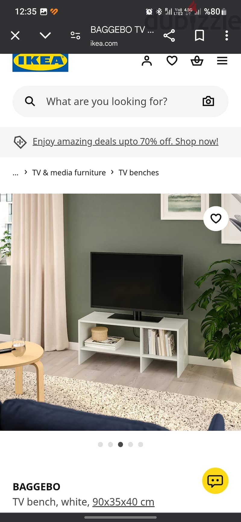 Ikea Coffe Table+ Tv Bench 2