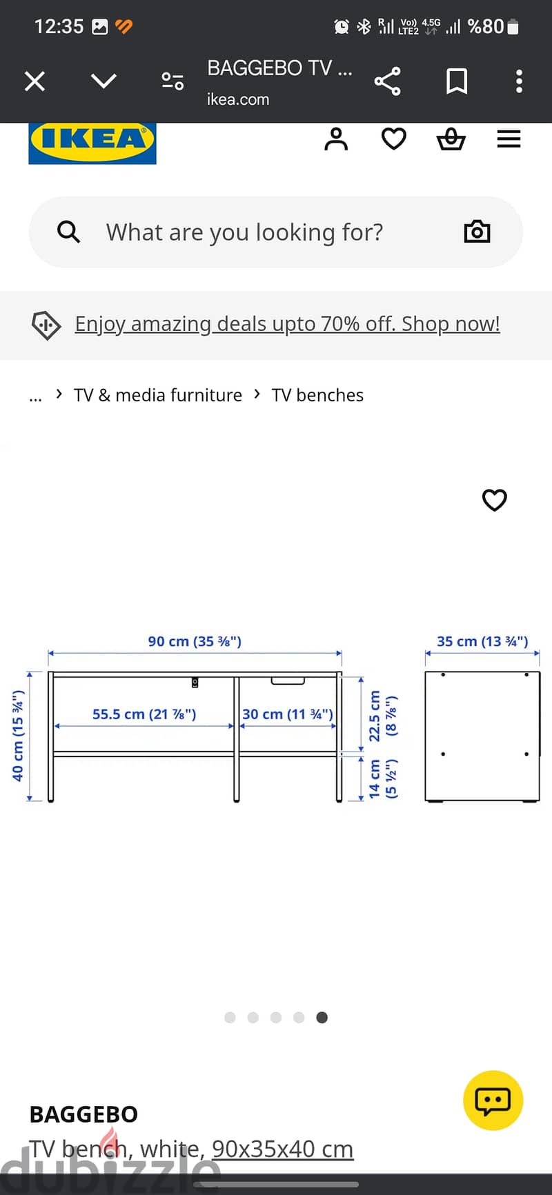 Ikea Coffe Table+ Tv Bench 3