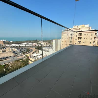 Semi-furnished apartment with balcony for rent in Salmiya