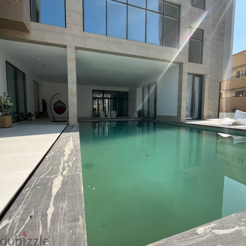 Semi-furnished apartment with balcony for rent in Salmiya 11