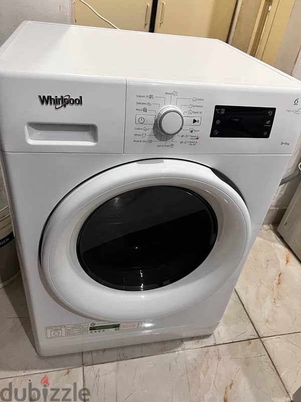 i am salling washing machine whirlpool 8+6 kg with dryer 1