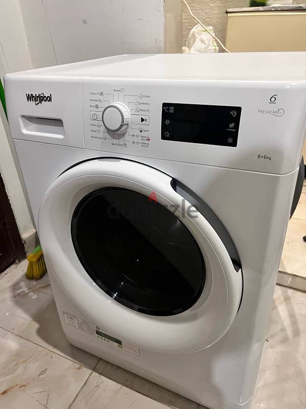 i am salling washing machine whirlpool 8+6 kg with dryer 2