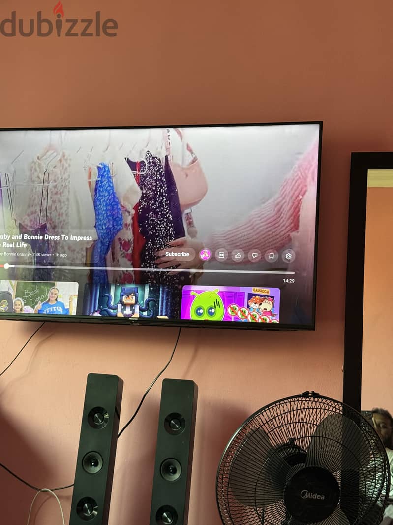 TV+ 5:1 Speaker + PS4 with 2 gaming console for immediate sale 1