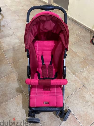 baby stroller and car baby seater