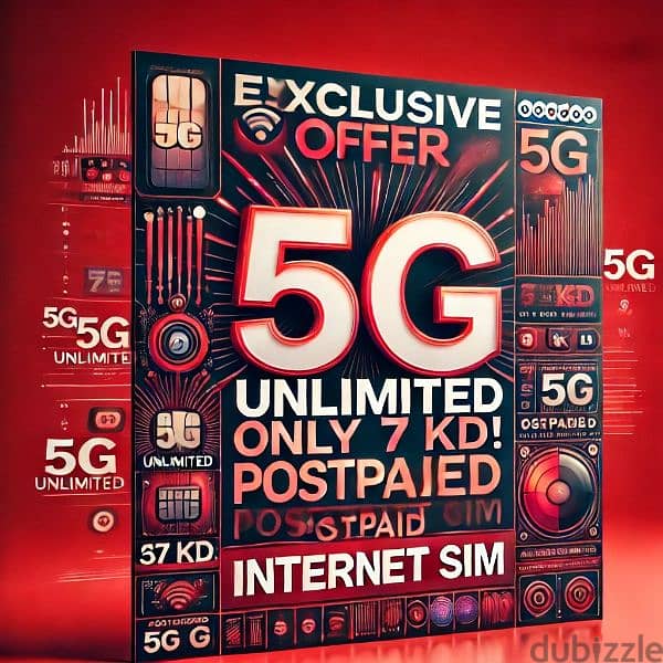 Unlimited 5G internet sim 7KD per month EXCLUSIVE OFFER 2