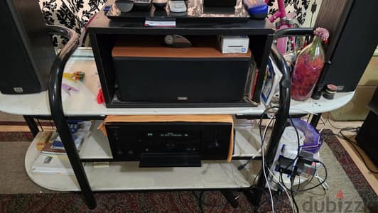 Steel with Wood TV Stand Good Condition