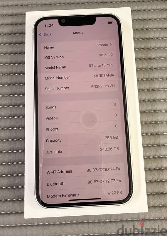 iPhone 13 Mini 256 GB White Used! 6