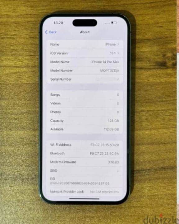 iPhone 14 pro max 128GB available 3