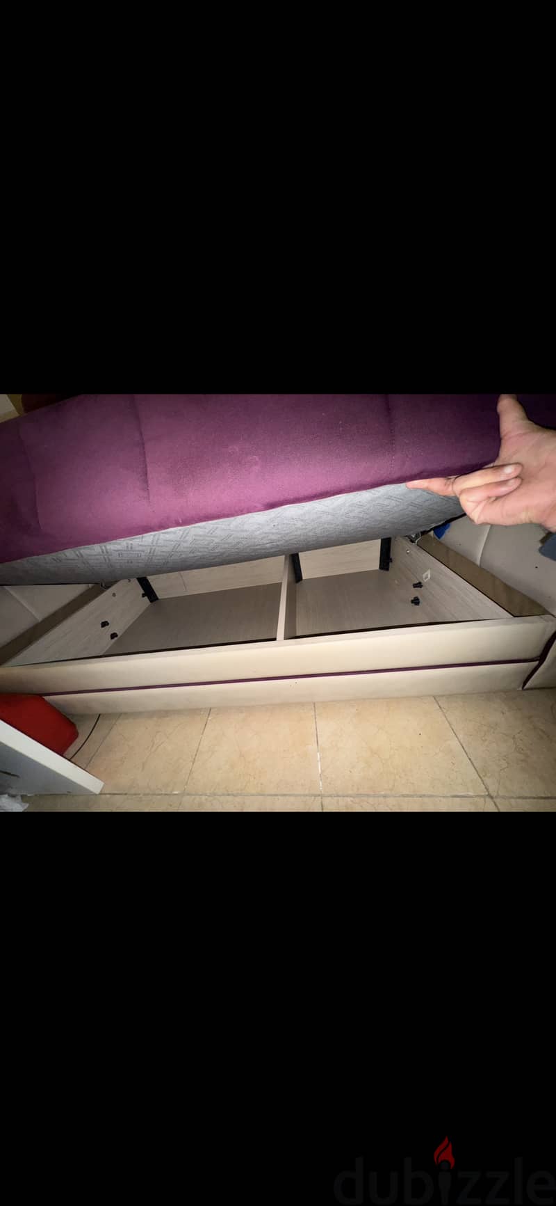 Sofa cum bed for sale decent condition with under storage 1